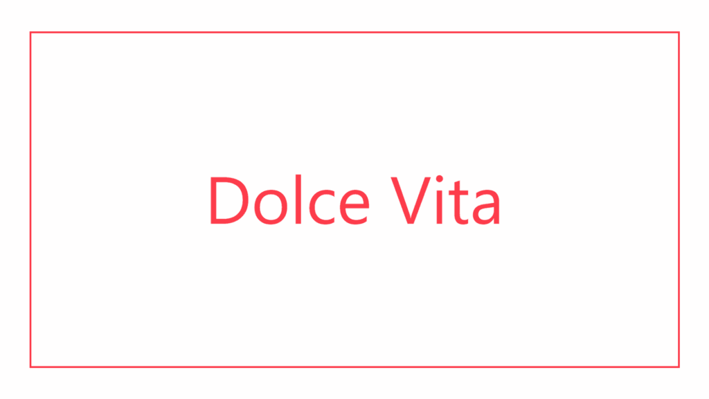 dolce-vita