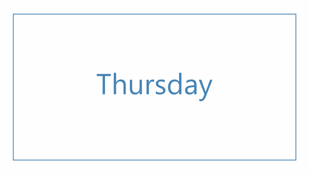 thursday
